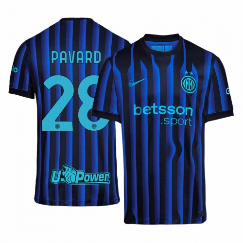 Inter Milan PAVARD #28 Home Soccer Jersey 2025/26