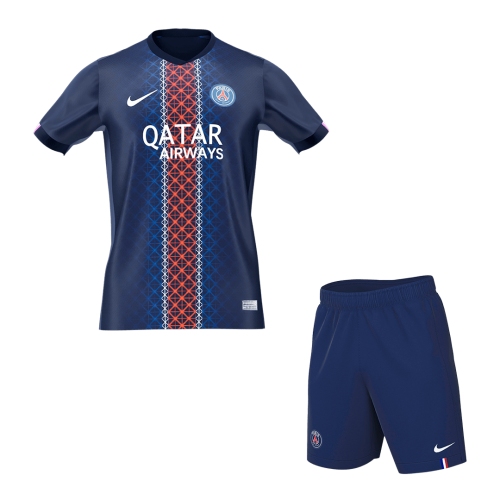 PSG Home Soccer Jersey Kit 2025/26 (Jersey+Shorts)