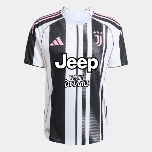 Authentic Juventus Home Soccer Jersey 2025/26 Black&White