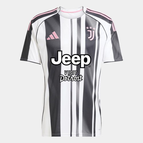 Juventus Home Soccer Jersey 2025/26 Black&White