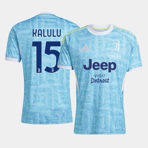 Juventus KALULU #15 Away Soccer Jersey 2025/26