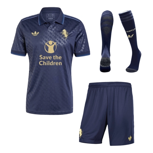 Juventus Third Away Soccer Jersey Kit (Jersey+Shorts+Socks) - Save The Children Sponsor