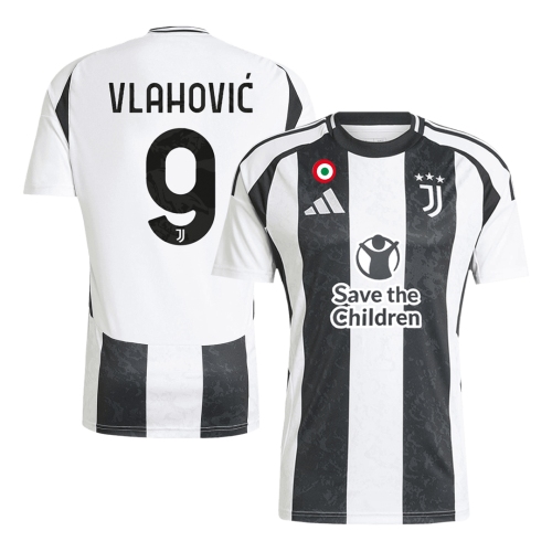 Juventus VLAHOVI? #9 Home Soccer Jersey - Save The Children Sponsor