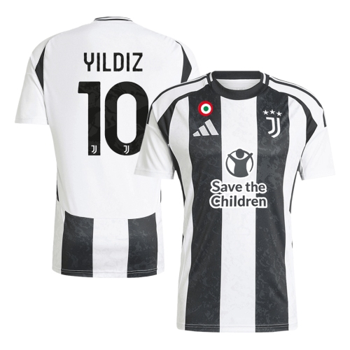 Juventus YILDIZ #10 Home Soccer Jersey - Save The Children Sponsor
