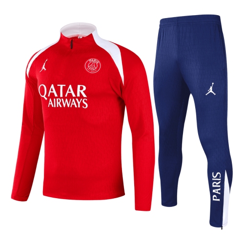 PSG Sweatshirt Kit 2025/26 - Red (Top+Pants)