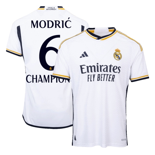 Real Madrid MODRI? #6 CHAMPIONS Home Jersey Authentic 2023/24