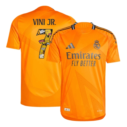 Real Madrid VINI JR. #7 Away Jersey Authentic 2024/25
