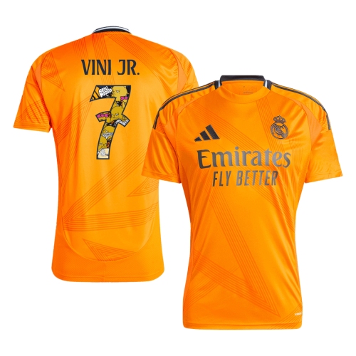 Real Madrid VINI JR. #7 Away Jersey 2024/25 - Bear Champ Font