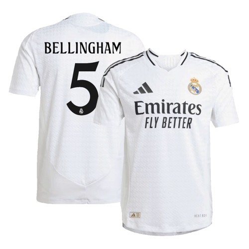 Real Madrid BELLINGHAM #5 Home Jersey Authentic 2024/25