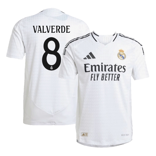 Real Madrid VALVERDE #8 Home Jersey Authentic 2024/25