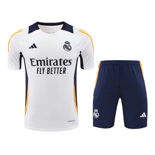 Real Madrid Pre-Match Training Soccer Jersey Kit 2024/25 (Jersey+Shorts)