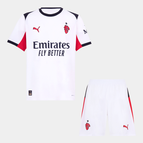 AC Milan Away Soccer Jersey Kit 2025/26 (Jersey+Shorts)