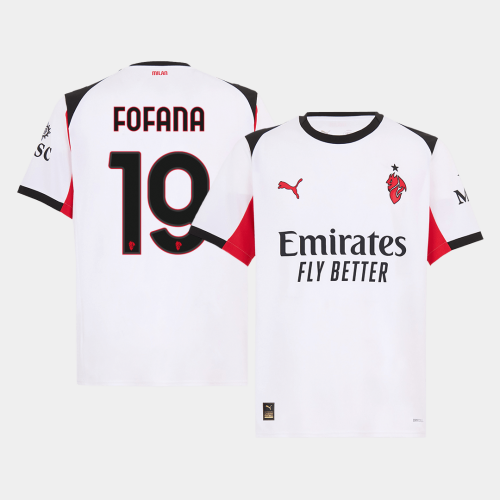 AC Milan FOFANA #19 Away Soccer Jersey 2025/26