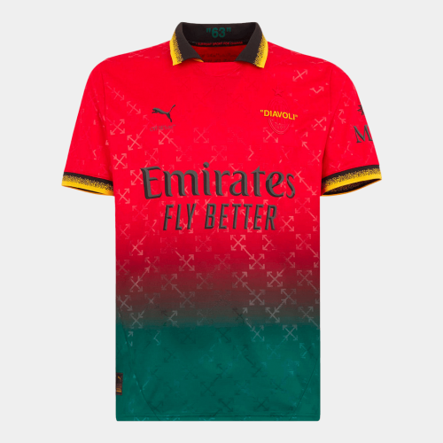 AC Milan Fourth Away Goalkeeper Soccer Jersey - Red