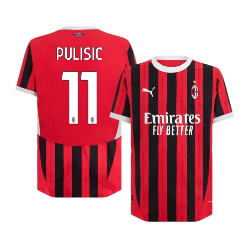 AC Milan PULISIC #11 Home Jersey Authentic