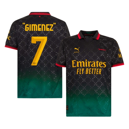 AC Milan "GIMENEZ" #7 Fourth Away Soccer Jersey