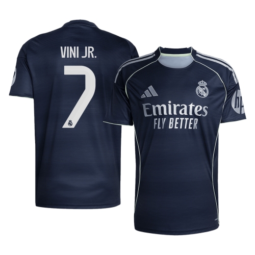 Real Madrid VINI JR. #7 Away Soccer Jersey 2025/26