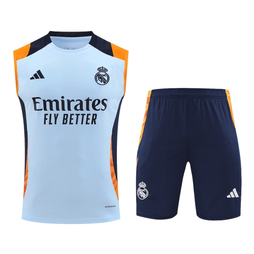 Real Madrid Pre-Match Jersey Kit 2024/25 (Jersey+Shorts)