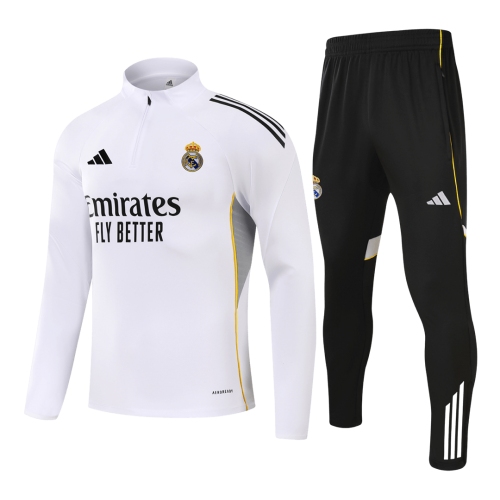 Real Madrid Sweatshirt Kit 2025/26 - White (Top+Pants)