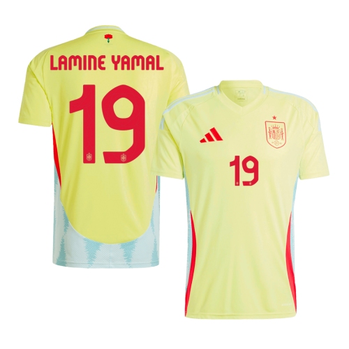 Spain LAMINE YAMAL #19 Away Jersey EURO 2024