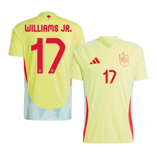 Spain WILLIAMS JR. #17 Away Jersey EURO 2024