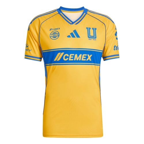 Tigres UANL Home Soccer Jersey 25/26 Yellow