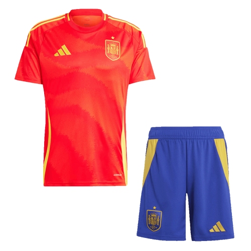 Spain Home Jersey Kit EURO 2024 (Jersey+Shorts)