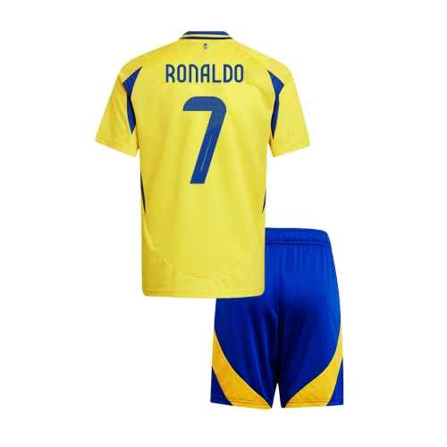 Al Nassr RONALDO #7 Home Soccer Jersey Kit 2024/25 Kids(Jersey+Shorts) - ACL