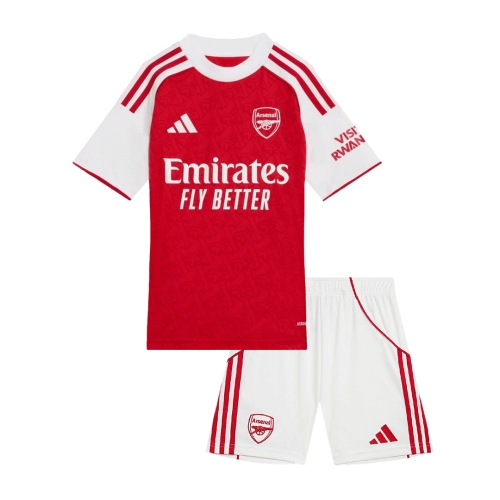 Arsenal Home Soccer Jersey Kit 2025/26 Kids(Jersey+Shorts)