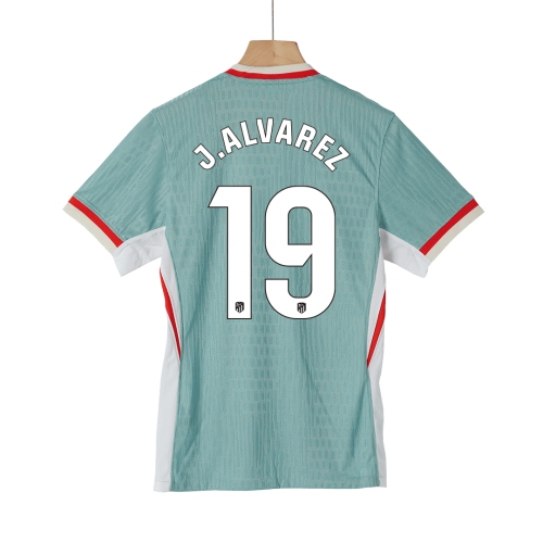 Atletico Madrid J.ALVAREZ #19 Away Soccer Jersey Authentic