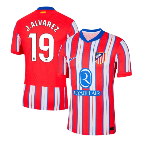 Atletico Madrid J.ALVAREZ #19 Home Soccer Jersey Authentic