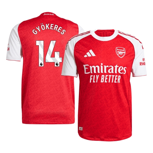 Arsenal GY?KERES #14 Home Soccer Jersey Authentic 2025/26