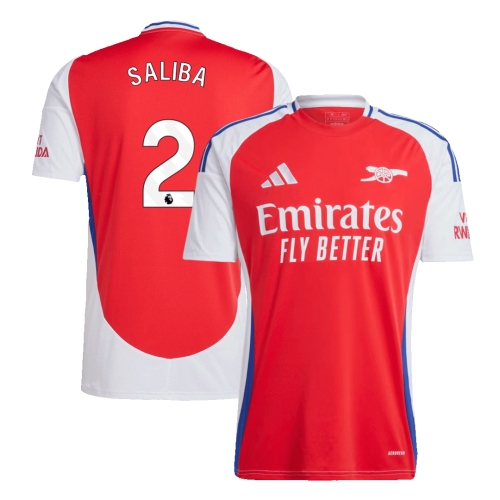 Arsenal SALIBA #2 Home Jersey 2024/25