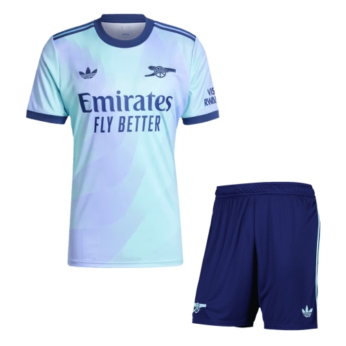 Arsenal Third Away Soccer Jersey Kit 2024/25 (Jersey+Shorts)