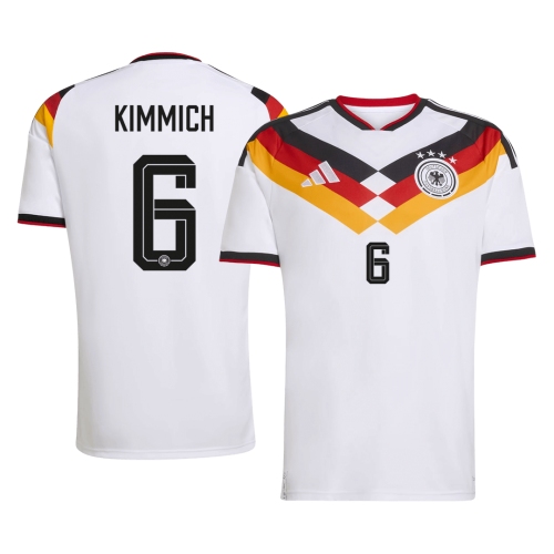 KIMMICH #6 Germany Home Soccer Jersey World Cup 2026 White