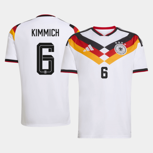 KIMMICH #6 Germany Home Soccer Jersey World Cup 2026 White