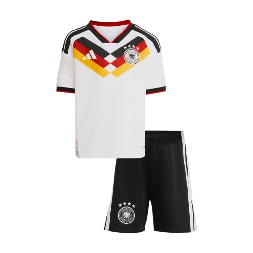 Kids Germany Home Soccer Jersey Kit(Jersey+Shorts) World Cup 2026 White