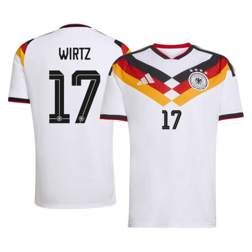 WIRTZ #17 Germany Home Soccer Jersey World Cup 2026 White