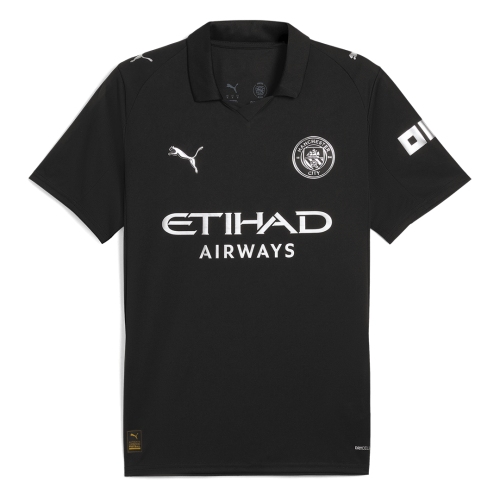 Manchester City Away Soccer Jersey 2025/26 Black