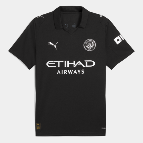 Manchester City Away Soccer Jersey 2025/26 Black