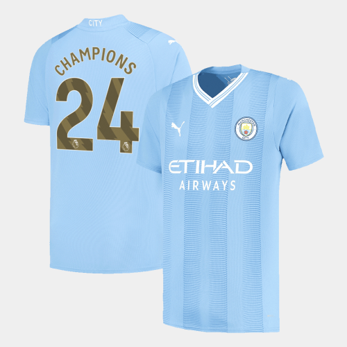 Manchester City CHAMPIONS #24 Home Jersey 2023/24