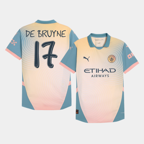 Manchester City DE BRUYNE #17 Fourth Away Soccer Jersey Authentic - Definitely City