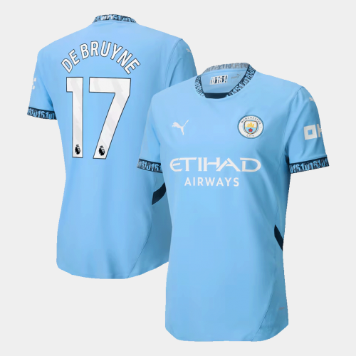 Manchester City DE BRUYNE #17 Home Jersey Authentic