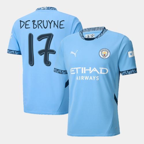 Manchester City DE BRUYNE #17 Home Jersey - UCL Edition