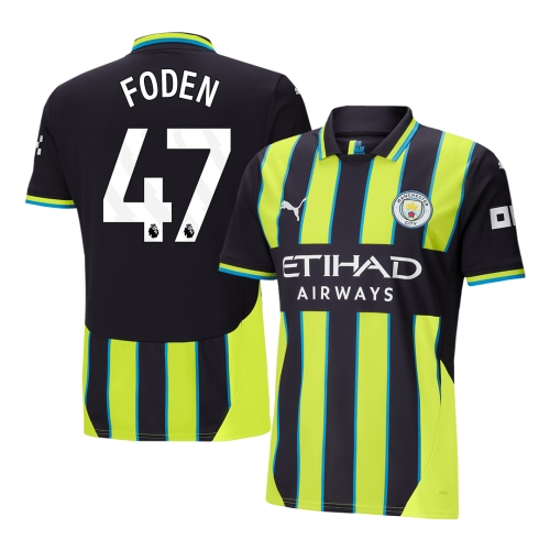 Manchester City FODEN #47 Away Soccer Jersey