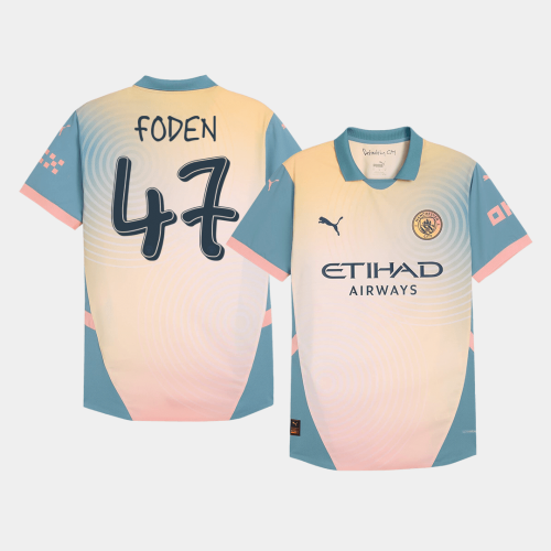 Manchester City FODEN #47 Fourth Away Soccer Jersey Authentic - Definitely City