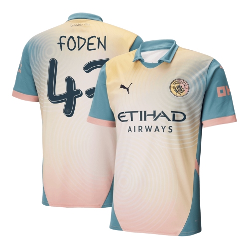 Manchester City FODEN #47 Fourth Away Soccer Jersey - Definitely City