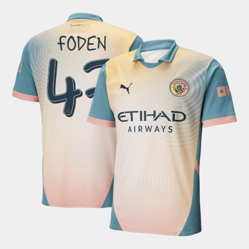 Manchester City FODEN #47 Fourth Away Soccer Jersey - Definitely City