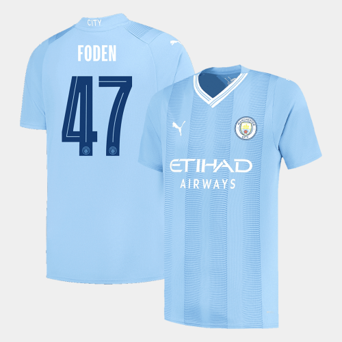 Manchester City FODEN #47 Home Jersey 2023/24 - UCL Edition