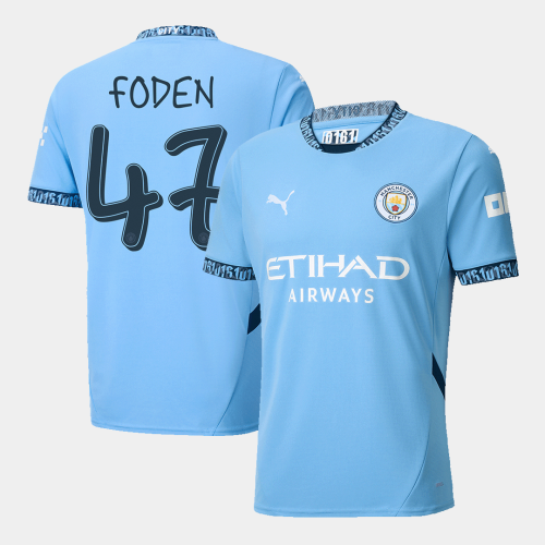 Manchester City FODEN #47 Home Jersey - UCL Edition